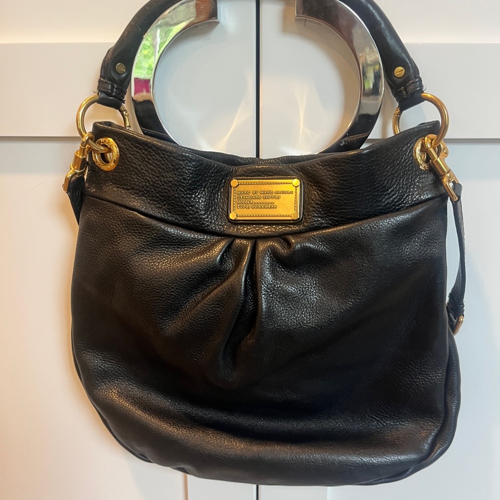 Marc by Marc Jacobs Classic Q Hillier Hobo Bag in Black